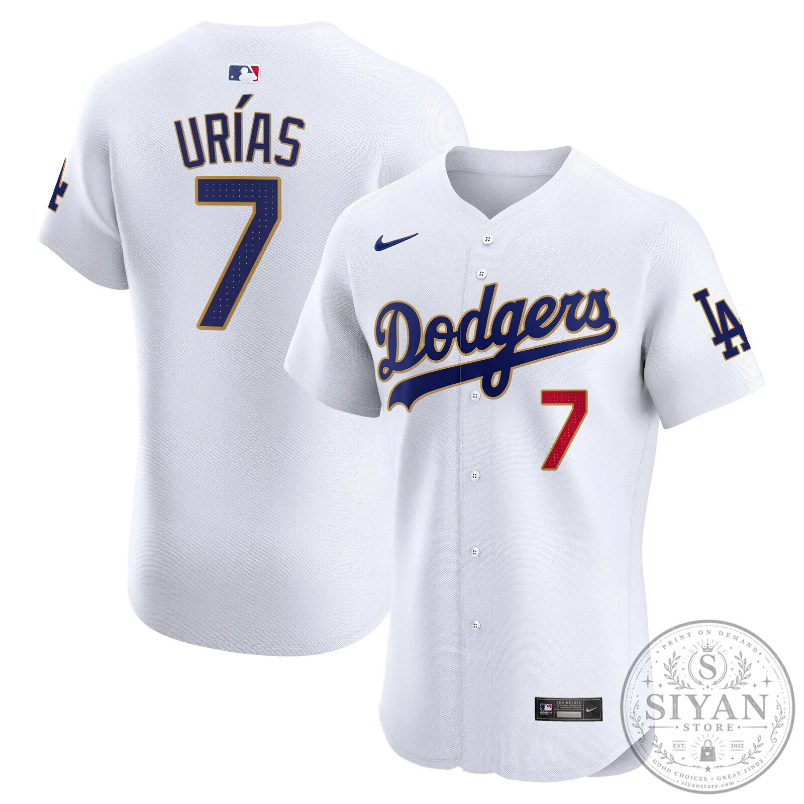 Los Angeles Dodgers Shohei Ohtani White Baseball Jersey with Number 17 50 Los Angeles Dodgers Shohei Ohtani White Baseball Jersey with Number 17
