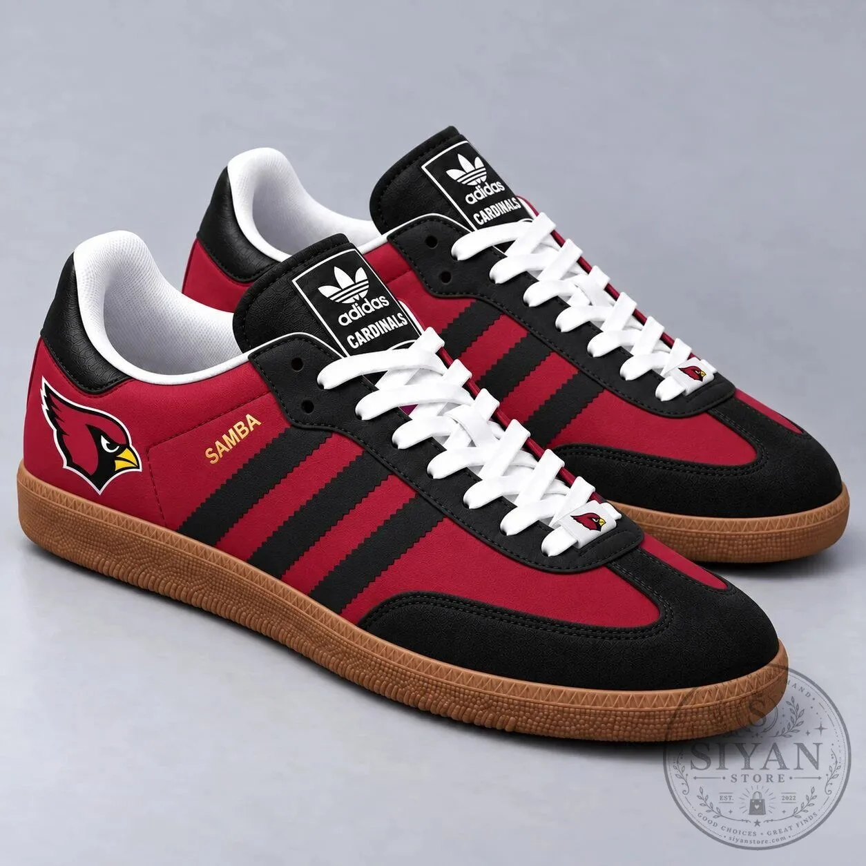 Arizona Cardinals National Football League Team Logo Red and Black Shoes
