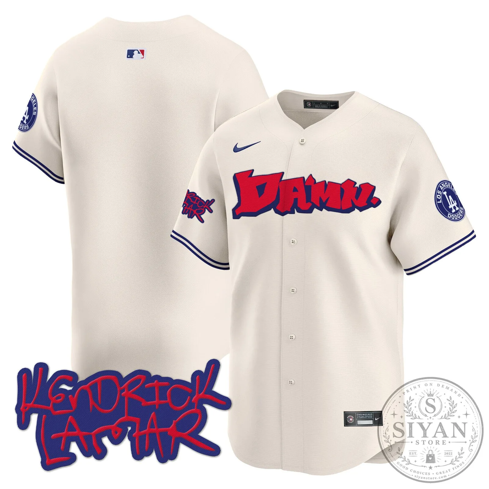 Kendrick Lamar DAMN. Baseball Jersey for Los Angeles Dodgers Fans 48 Kendrick Lamar DAMN. Baseball Jersey for Los Angeles Dodgers Fans