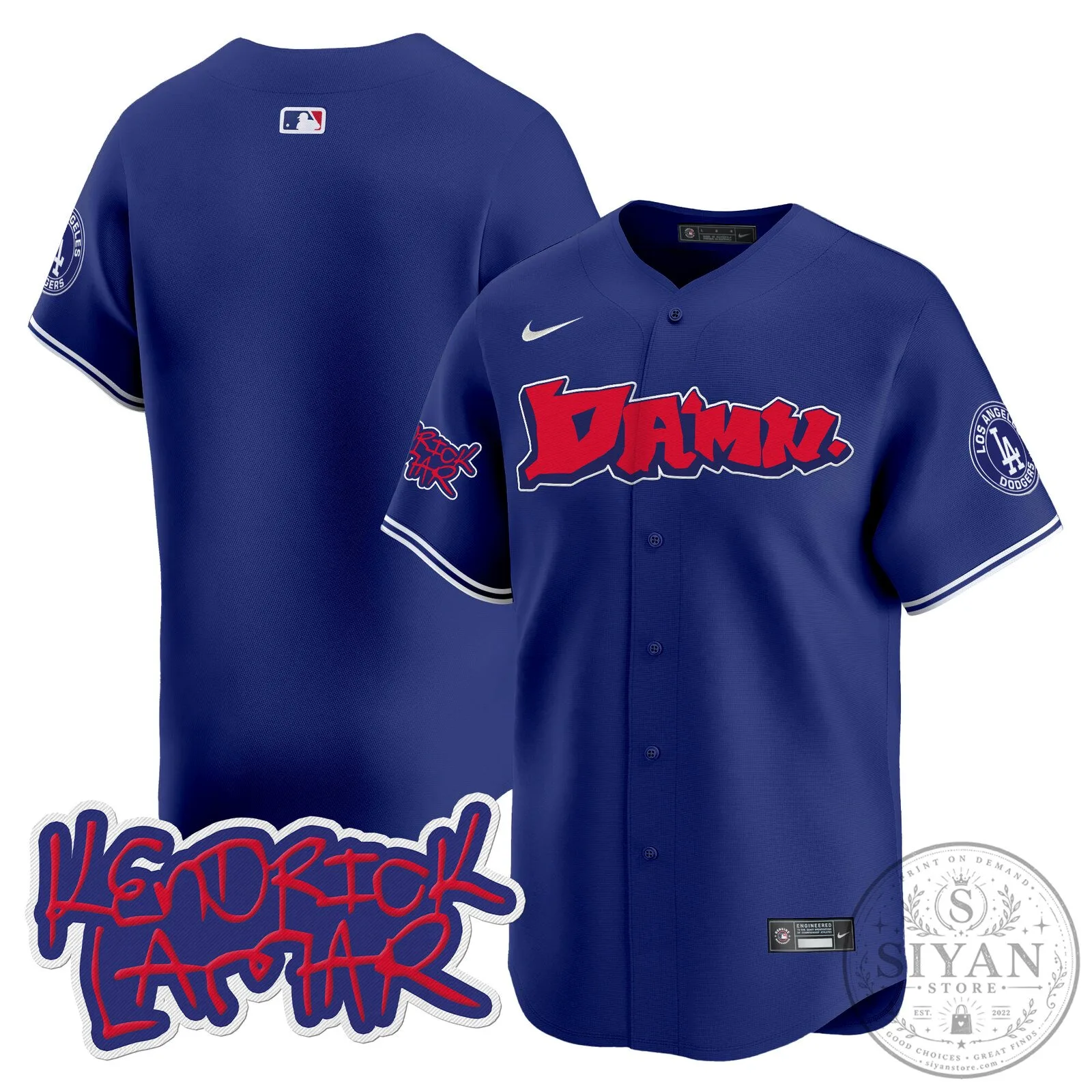 Kendrick Lamar DAMN. Baseball Jersey for Los Angeles Dodgers Fans 66 Kendrick Lamar DAMN. Baseball Jersey for Los Angeles Dodgers Fans