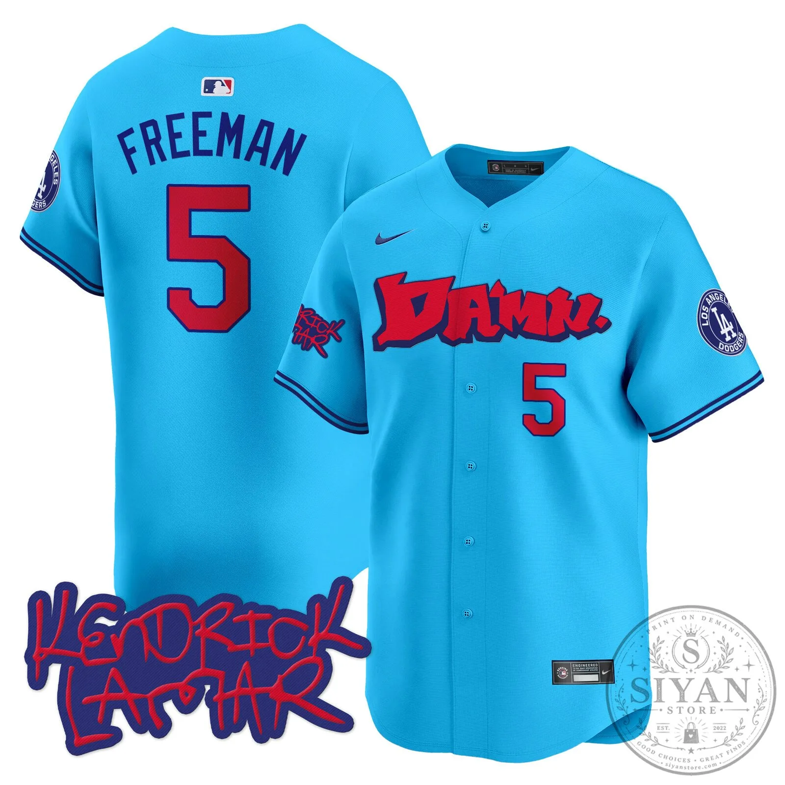Kendrick Lamar DAMN. Baseball Jersey for Los Angeles Dodgers Fans 69 Kendrick Lamar DAMN. Baseball Jersey for Los Angeles Dodgers Fans
