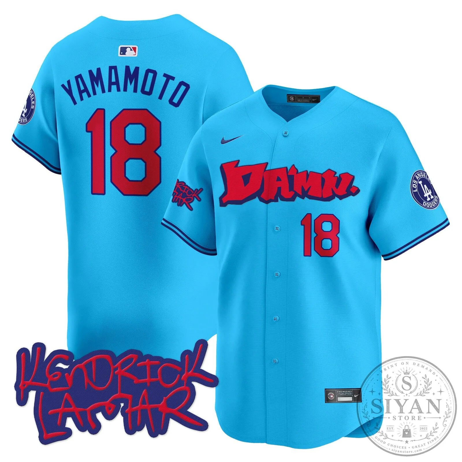 Kendrick Lamar DAMN. Baseball Jersey for Los Angeles Dodgers Fans 74 Kendrick Lamar DAMN. Baseball Jersey for Los Angeles Dodgers Fans