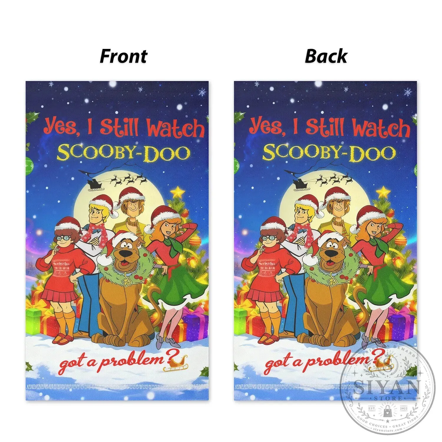 Scooby-Doo Christmas Holiday Yes I Still Watch Scooby-Doo Garden Flag 11 Scooby-Doo Christmas Holiday Yes I Still Watch Scooby-Doo Garden Flag