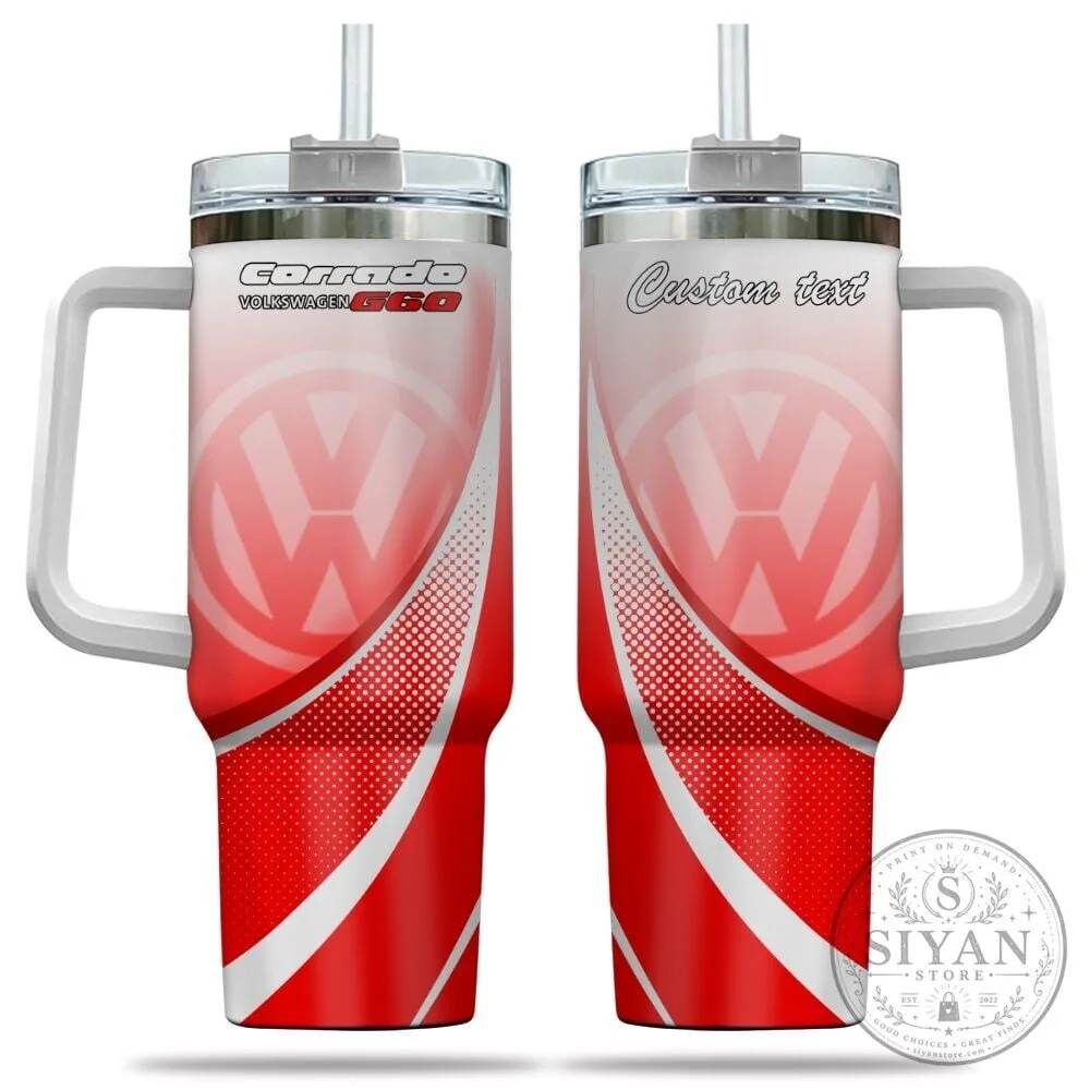 Volkswagen Corrado G60 Custom Name Red 40oz Tumbler