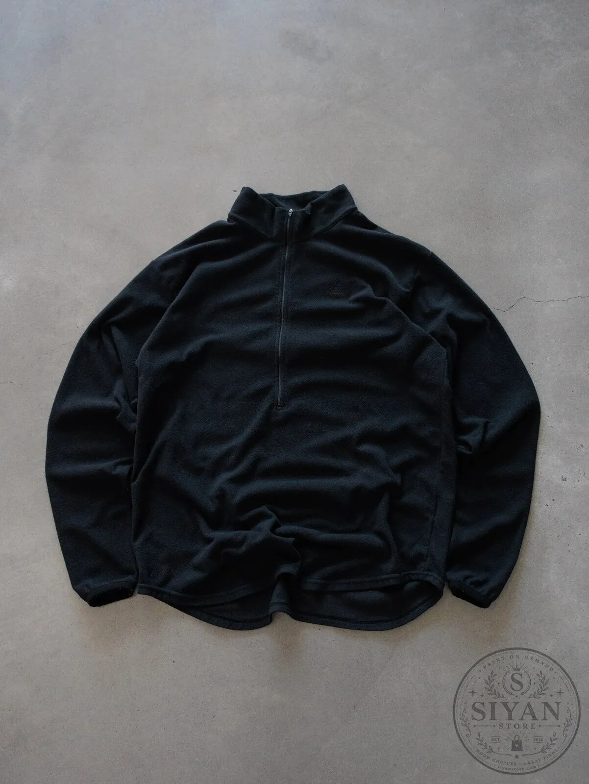 Vintage 90s Nike ACG Black Fleece Quarter Zip Pullover Sweatshirt 8 Vintage 90s Nike ACG Black Fleece Quarter Zip Pullover Sweatshirt