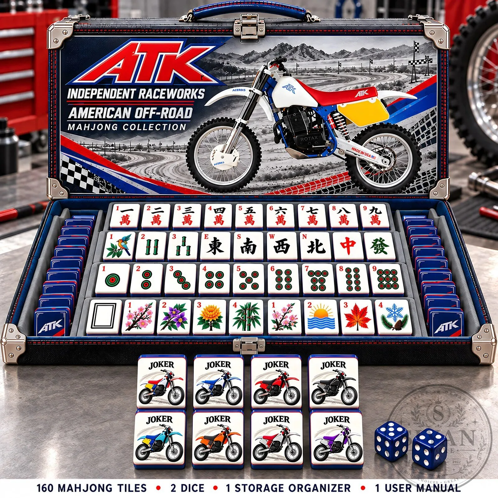 ATK Independent Raceworks American Off-Road Mahjong Game Set