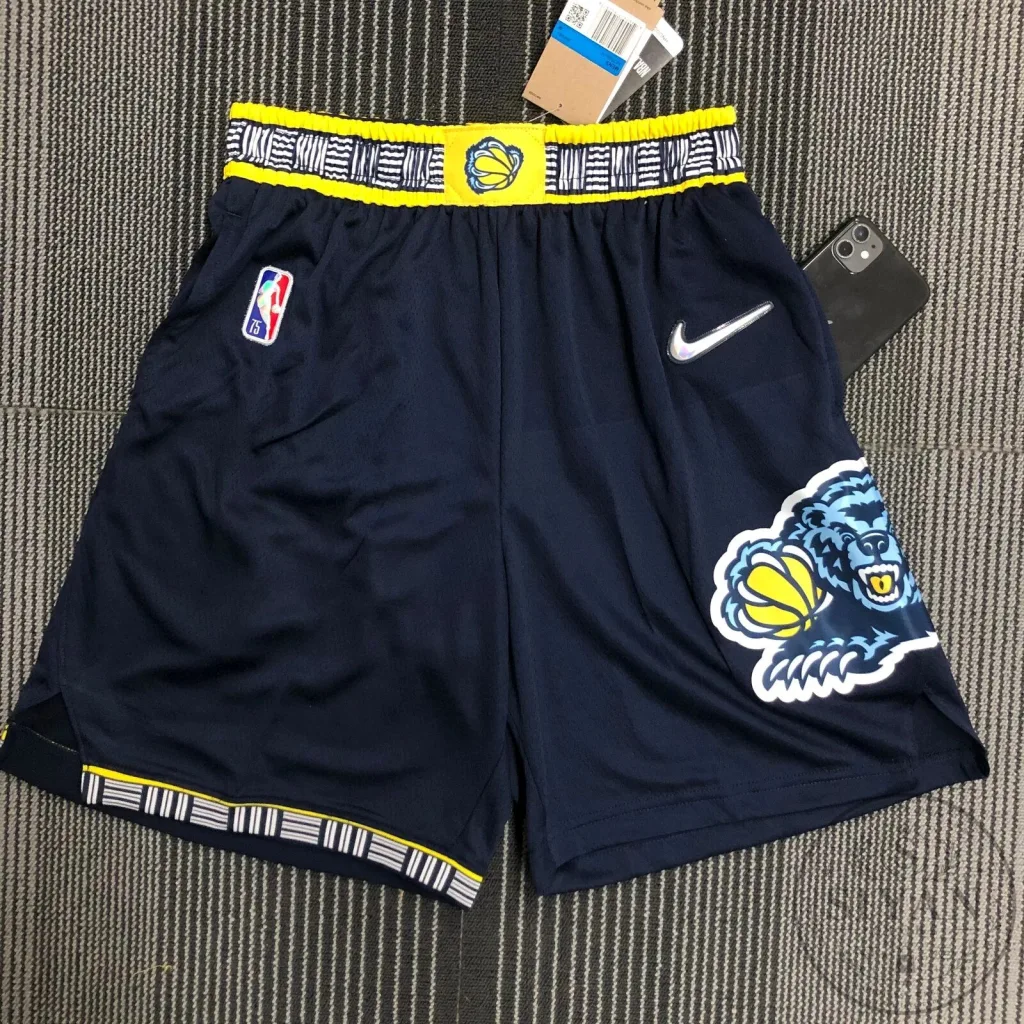 Memphis Grizzlies NBA City Edition Diamond 75th Anniversary Basketball Shorts Memphis Grizzlies NBA City Edition Diamond 75th Anniversary Basketball Shorts