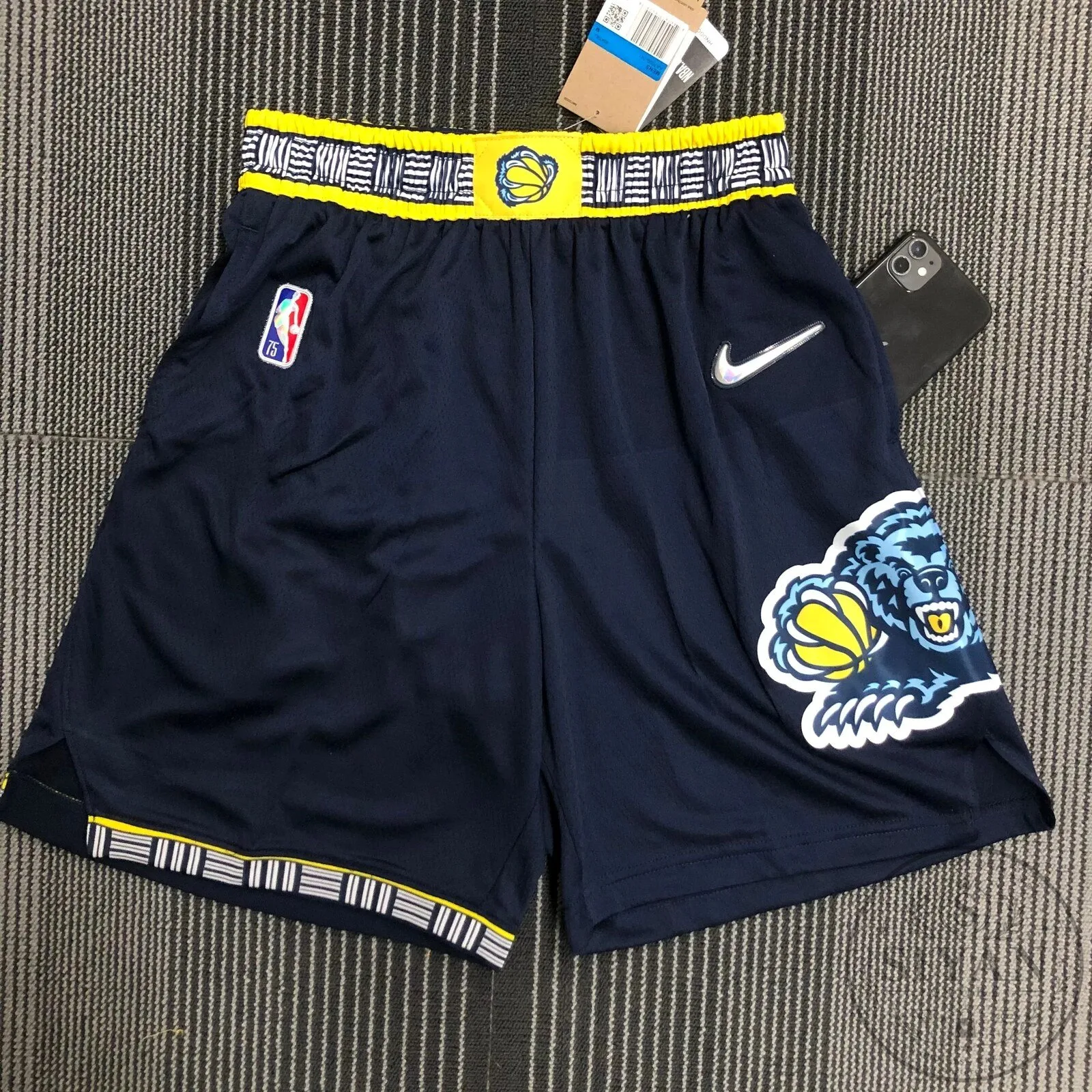 Memphis Grizzlies NBA City Edition Diamond 75th Anniversary Basketball Shorts