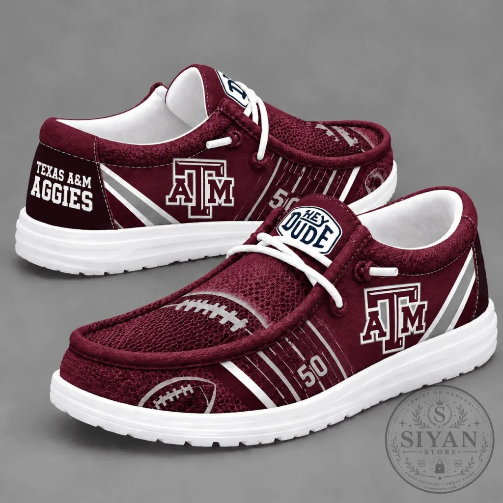 Texas A&M Aggies Football Spirit Loafer Shoes for Game Day Texas A&M Aggies Football Spirit Loafer Shoes for Game Day
