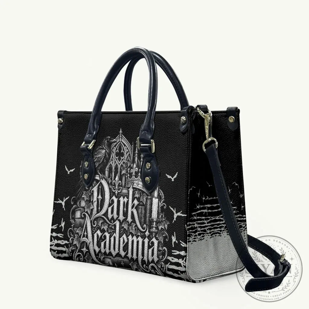 Dark Academia Raven Castle Gothic Literature Vintage Bookish Aesthetic Handbag 10 Dark Academia Raven Castle Gothic Literature Vintage Bookish Aesthetic Handbag