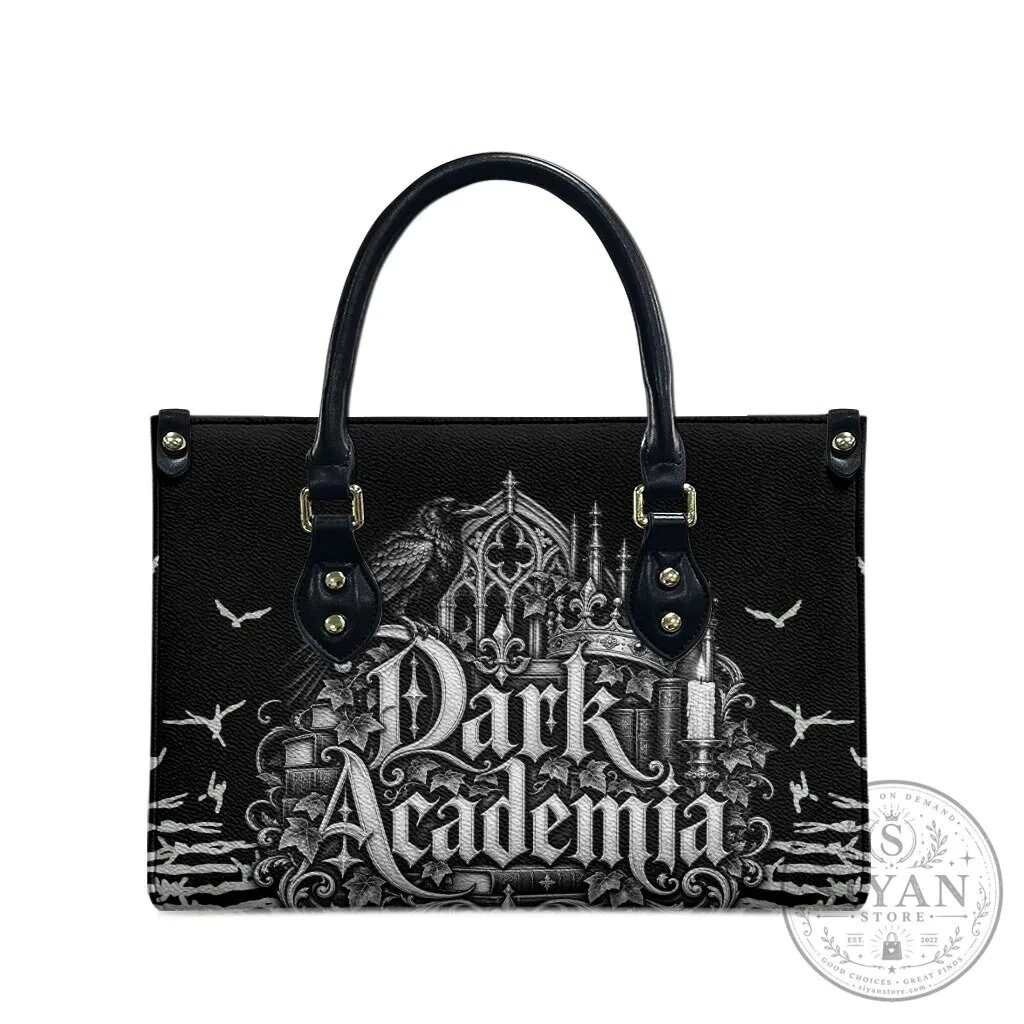 Dark Academia Raven Castle Gothic Literature Vintage Bookish Aesthetic Handbag 11 Dark Academia Raven Castle Gothic Literature Vintage Bookish Aesthetic Handbag