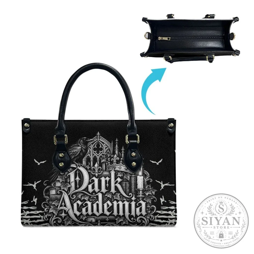 Dark Academia Raven Castle Gothic Literature Vintage Bookish Aesthetic Handbag 12 Dark Academia Raven Castle Gothic Literature Vintage Bookish Aesthetic Handbag