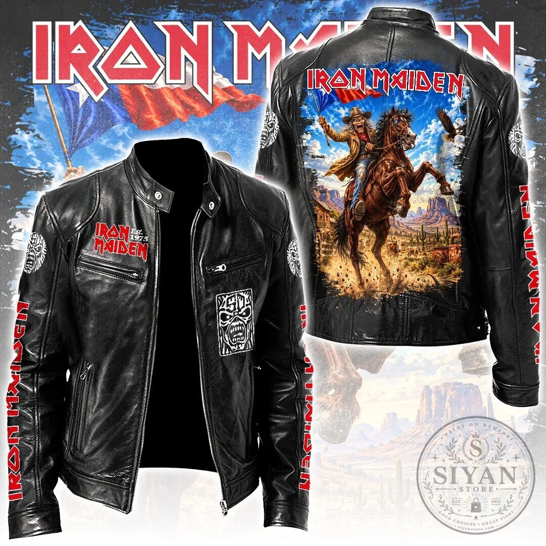 Iron Maiden The Trooper Eddie Motorcycle Leather Jacket