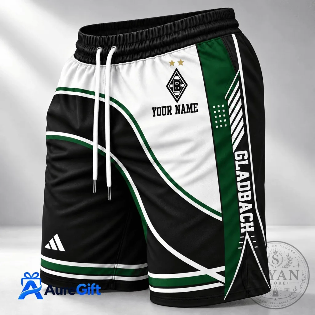 Borussia Mönchengladbach Bundesliga Personalized Name Football Team Shorts Borussia Mönchengladbach Bundesliga Personalized Name Football Team Shorts