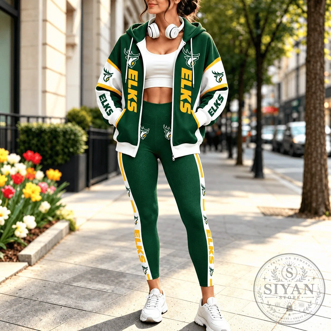 Edmonton Elks Football Team Full Zip Hoodie 3 Edmonton Elks Football Team Full Zip Hoodie