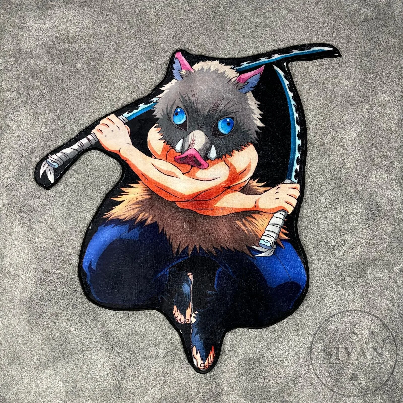 Demon Slayer Inosuke Hashibira Anime Manga Rug