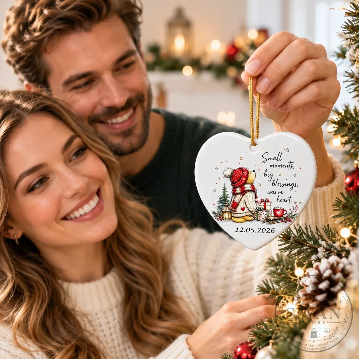 Winnie the Pooh Small Moments Big Blessings Warm Heart Christmas Ornament 14 Winnie the Pooh Small Moments Big Blessings Warm Heart Christmas Ornament
