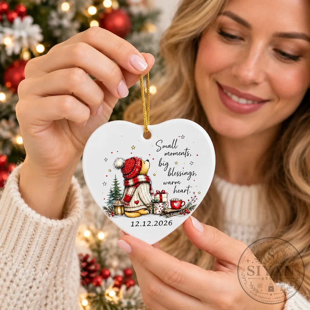 Winnie the Pooh Small Moments Big Blessings Warm Heart Christmas Ornament 17 Winnie the Pooh Small Moments Big Blessings Warm Heart Christmas Ornament