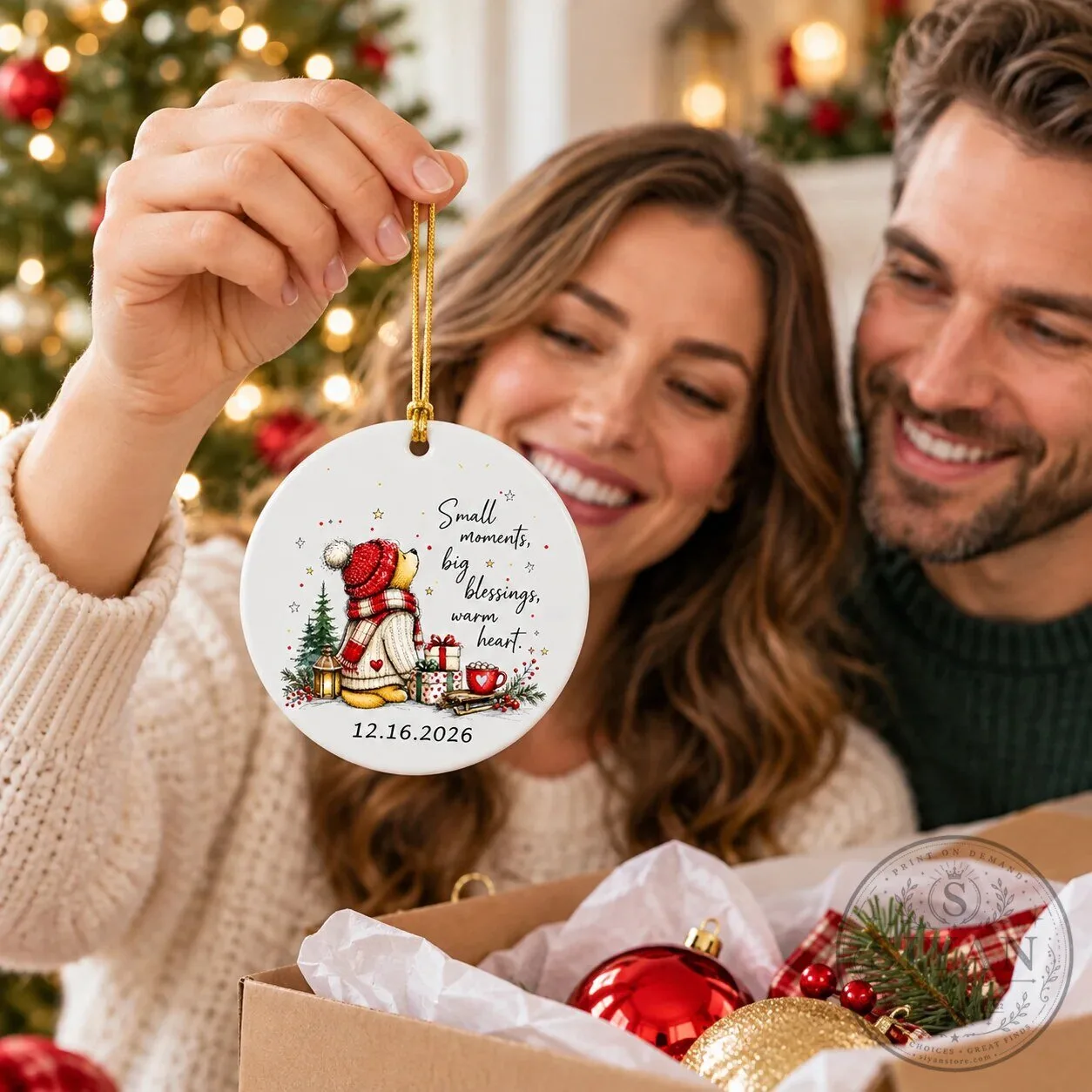 Winnie the Pooh Small Moments Big Blessings Warm Heart Christmas Ornament 18 Winnie the Pooh Small Moments Big Blessings Warm Heart Christmas Ornament