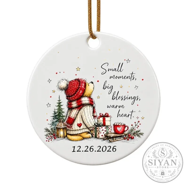 Winnie the Pooh Small Moments Big Blessings Warm Heart Christmas Ornament 20 Winnie the Pooh Small Moments Big Blessings Warm Heart Christmas Ornament