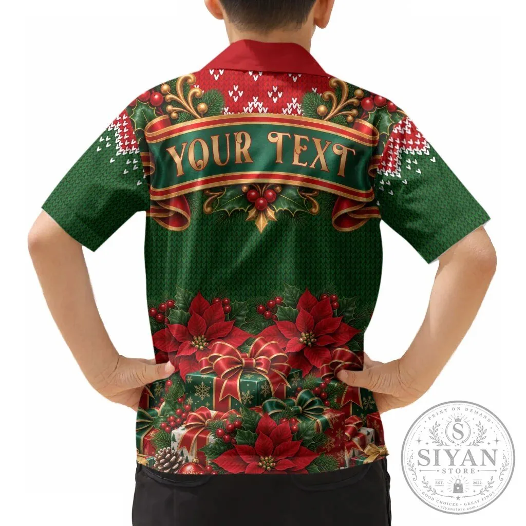 Santa Claus Kittens Christmas Holiday Hawaiian Shirt for Kids 9 Santa Claus Kittens Christmas Holiday Hawaiian Shirt for Kids